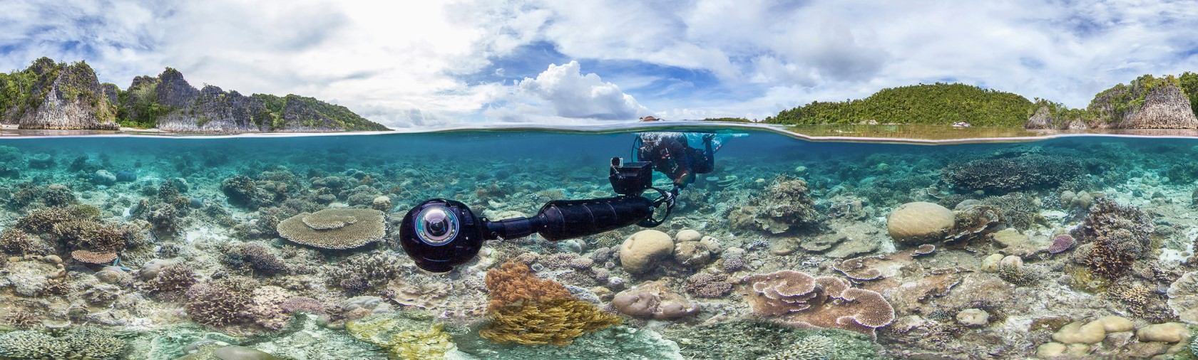 Scuba diver with camera