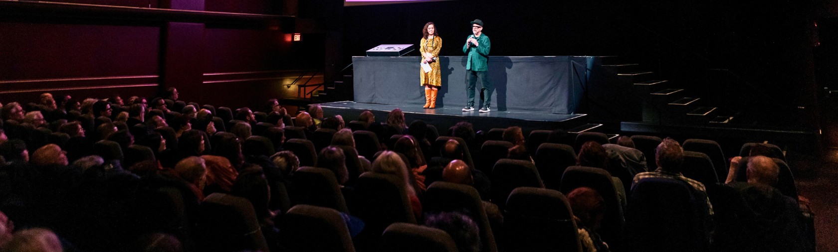 Indoor cinema audience at Hot Docs Festival