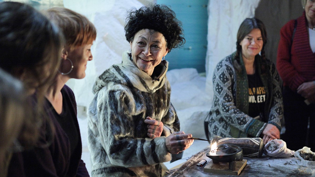 Film still of Angry Inuk (D: Alethea Arnaquq-Baril)